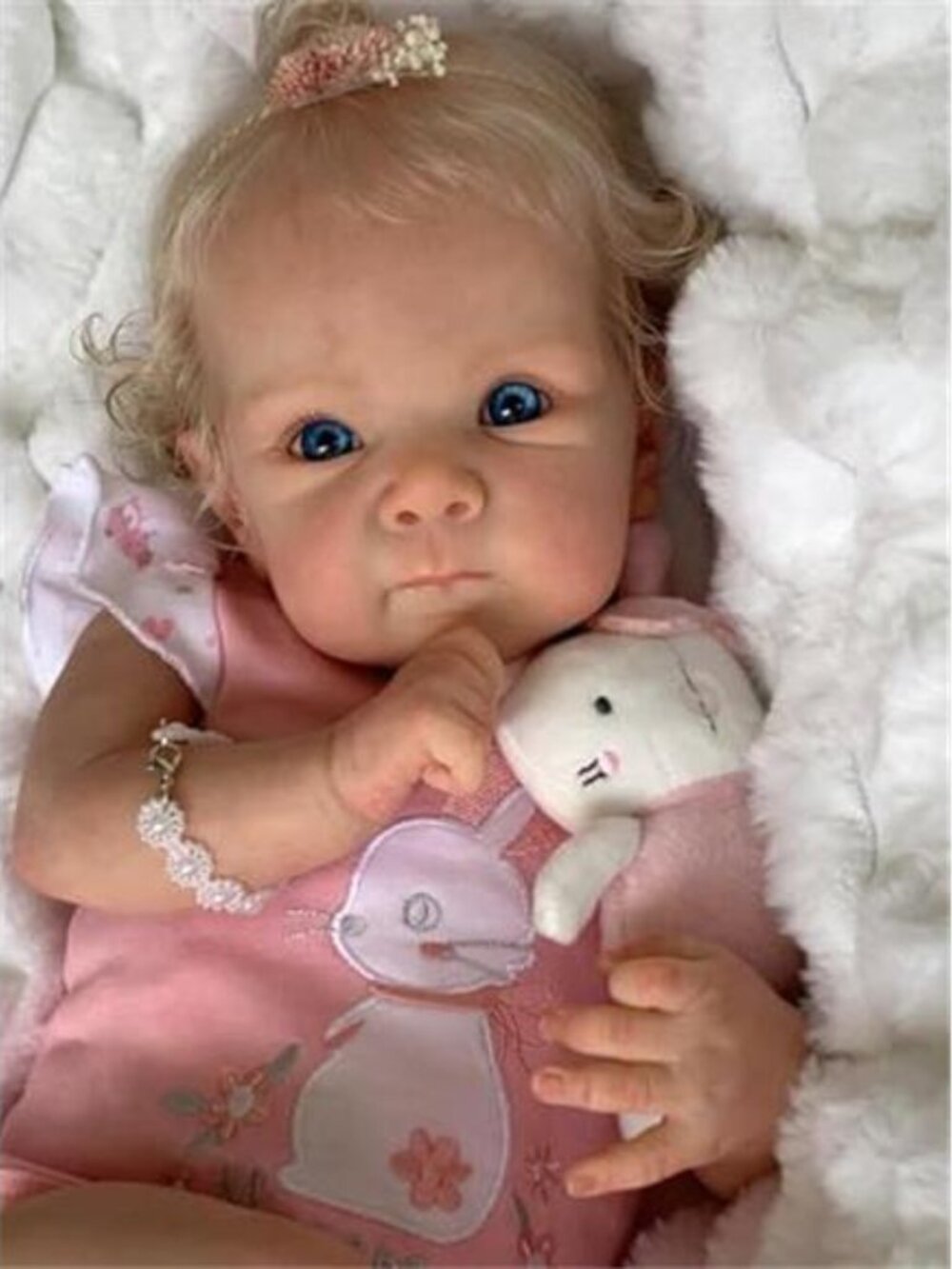 Silicone Full Body, Realistic Baby Doll, 18 Inch - Picture 7 of 7